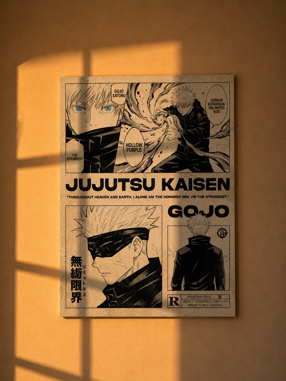 Gojo Hollow Purple Poster