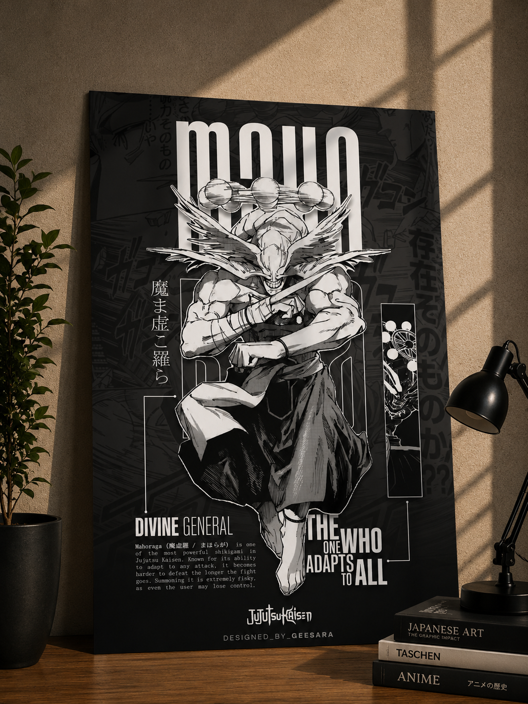 Mahoraga Divine General Shikigami Jujutsu Kaisen Poster