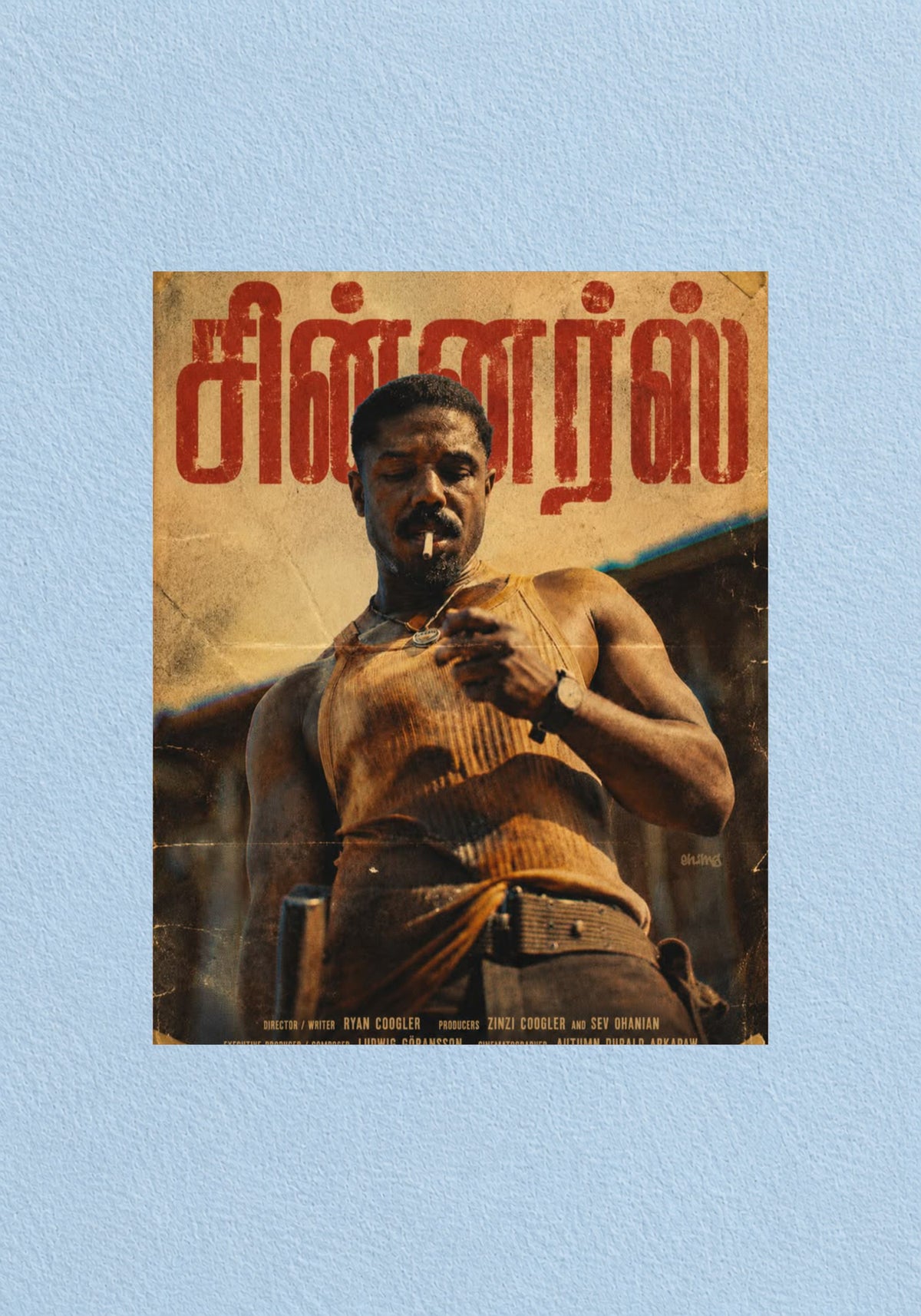 Sinners Vintage Fan Art Poster
