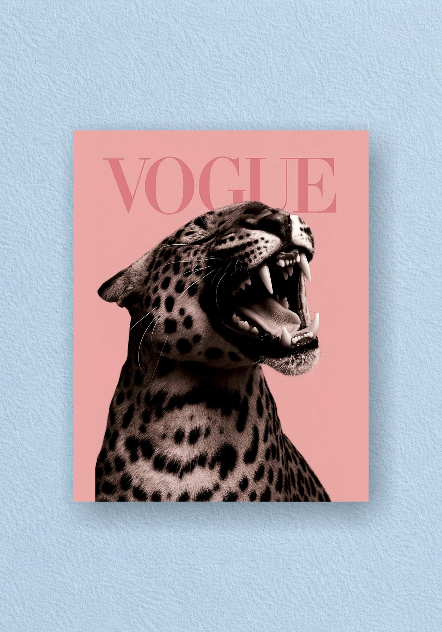 Vogue Leopard Roar Poster | Baddie Wall Art