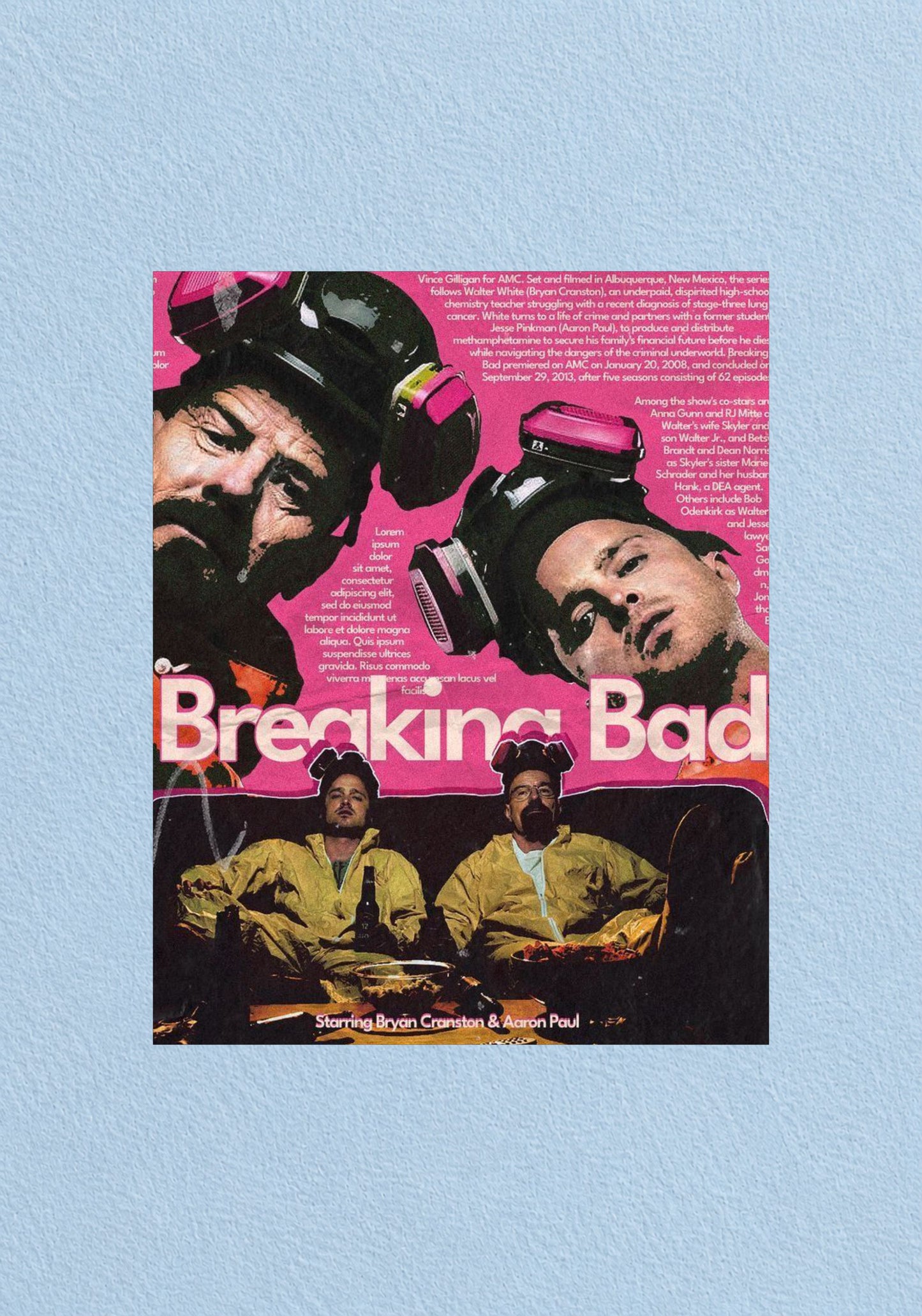 Breaking Bad Retro Comic Poster | TV Show Wall Art