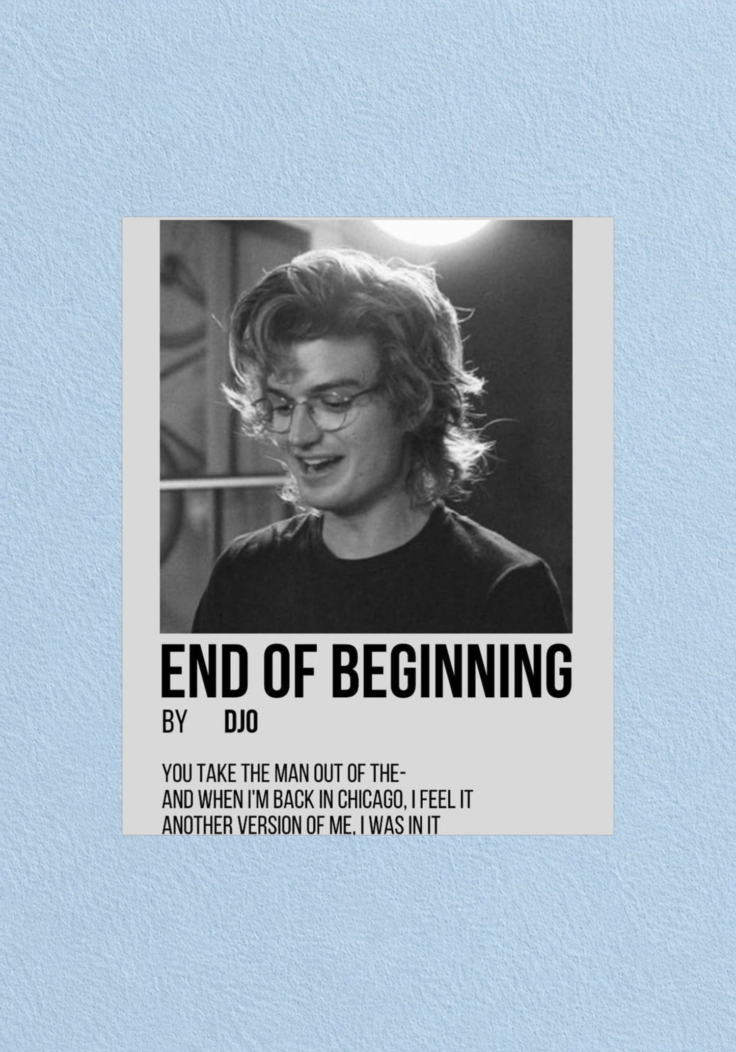 End of Beginning Poster | Music Wall Art