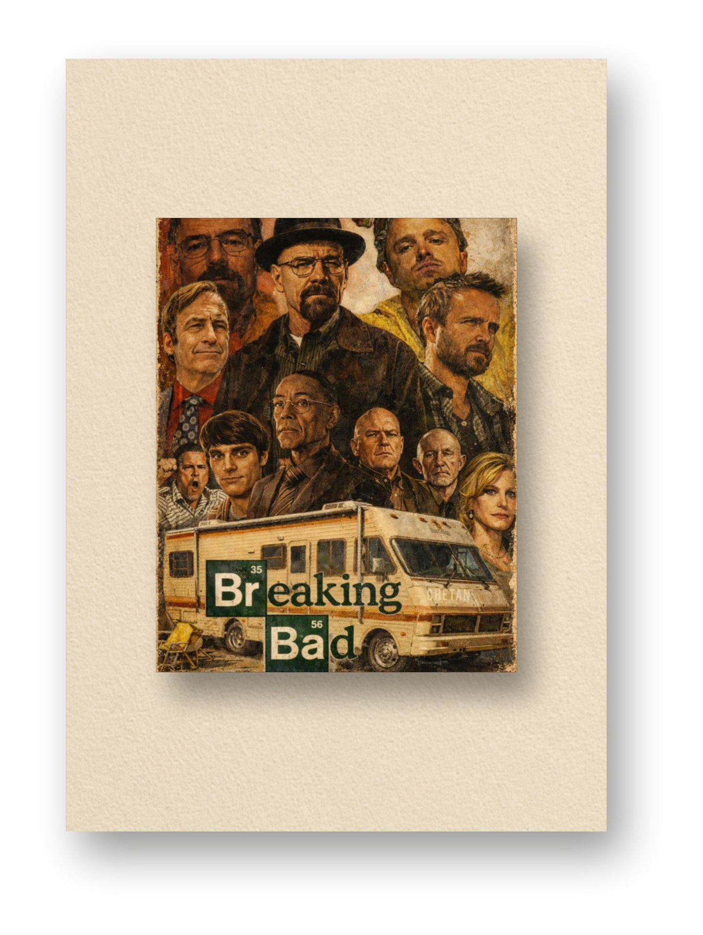 Breaking Bad Crew Poster | Walter White , Jessie Pinkman