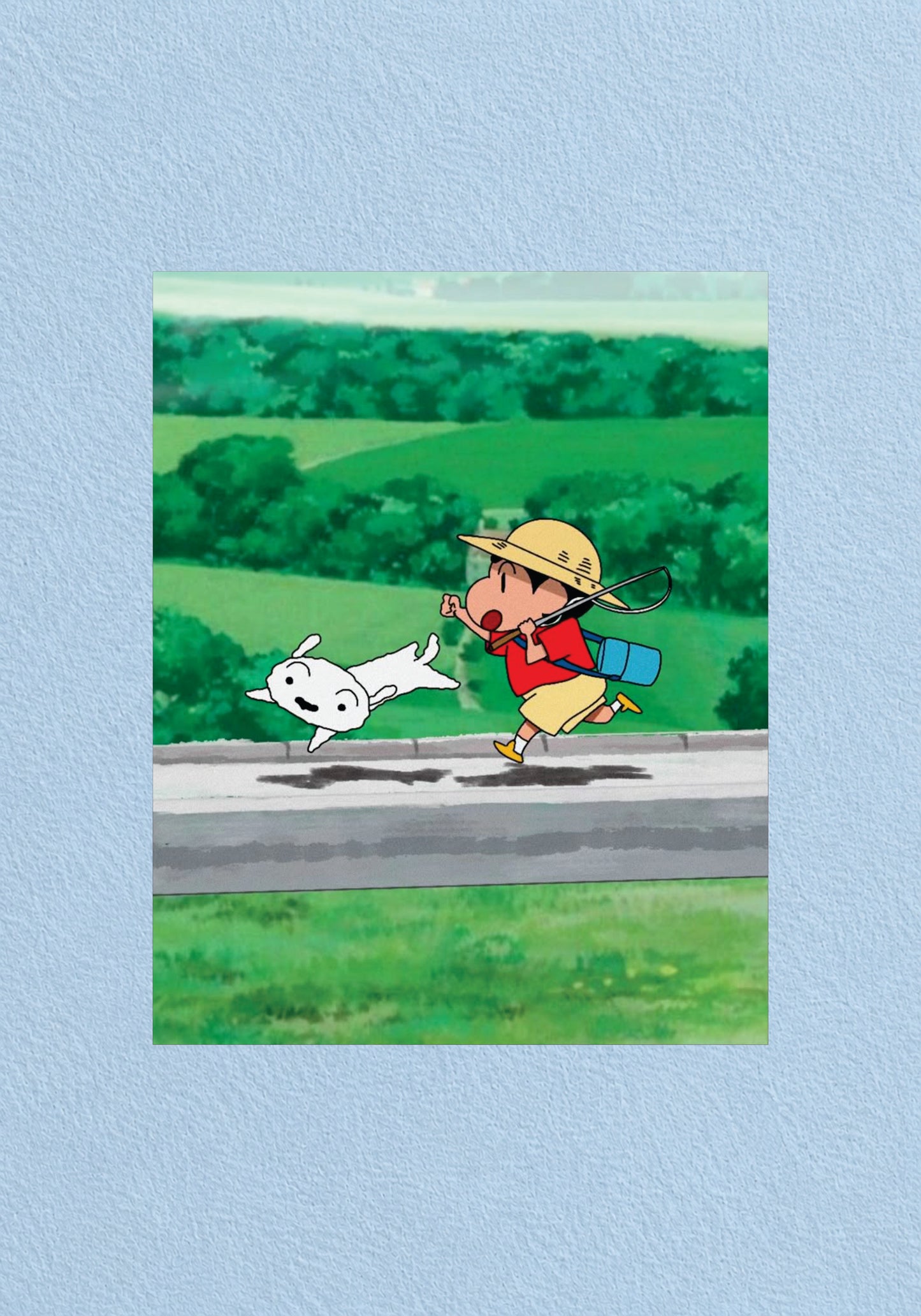 Shinchan Countryside Chase Poster