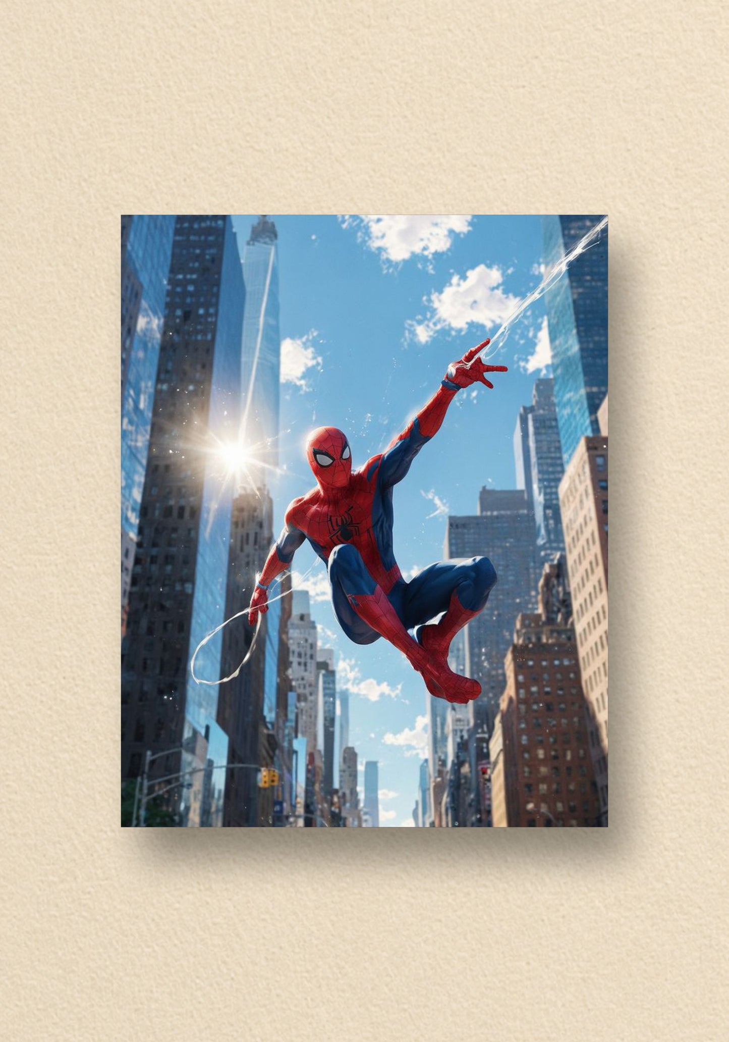 Skyline Sipder Man Hero Poster