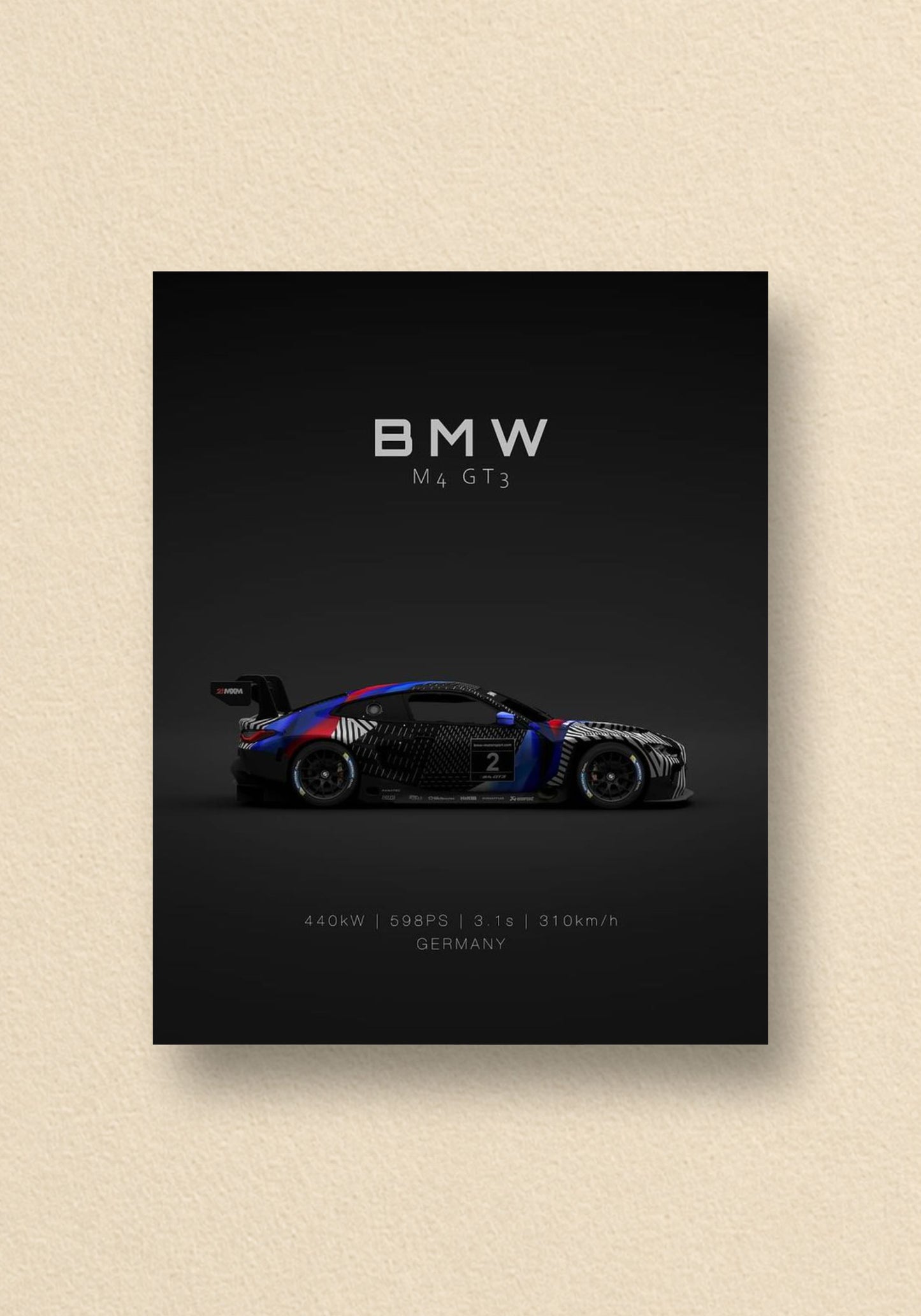 Night Track Drift Poster