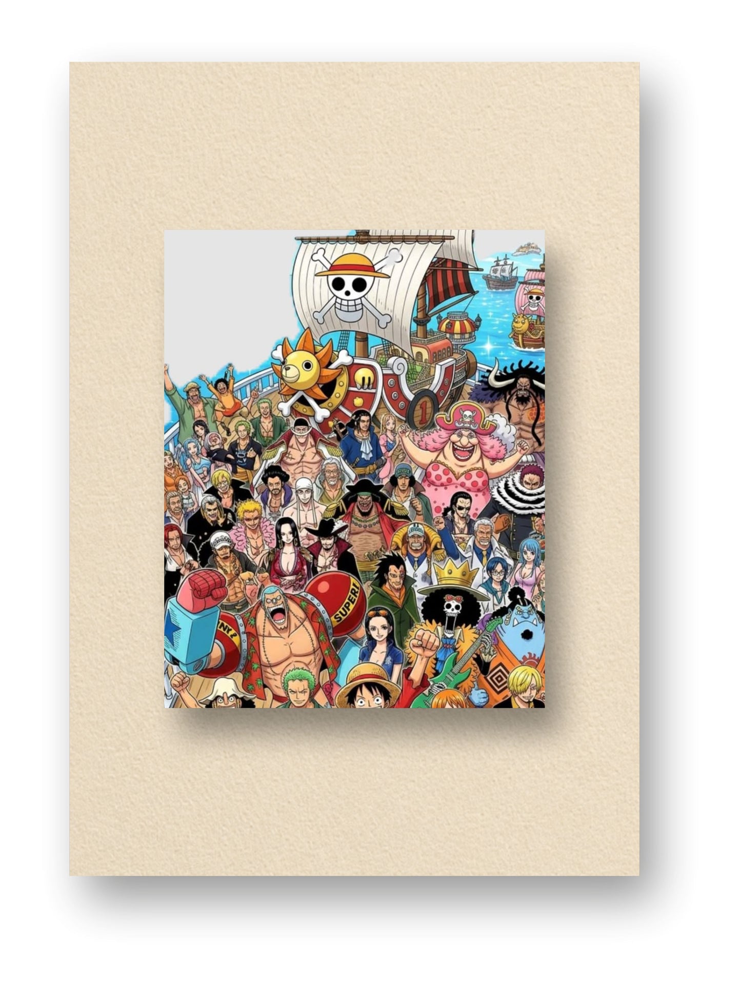 One Piece | Anime Straw Hat Crew Collage Poster