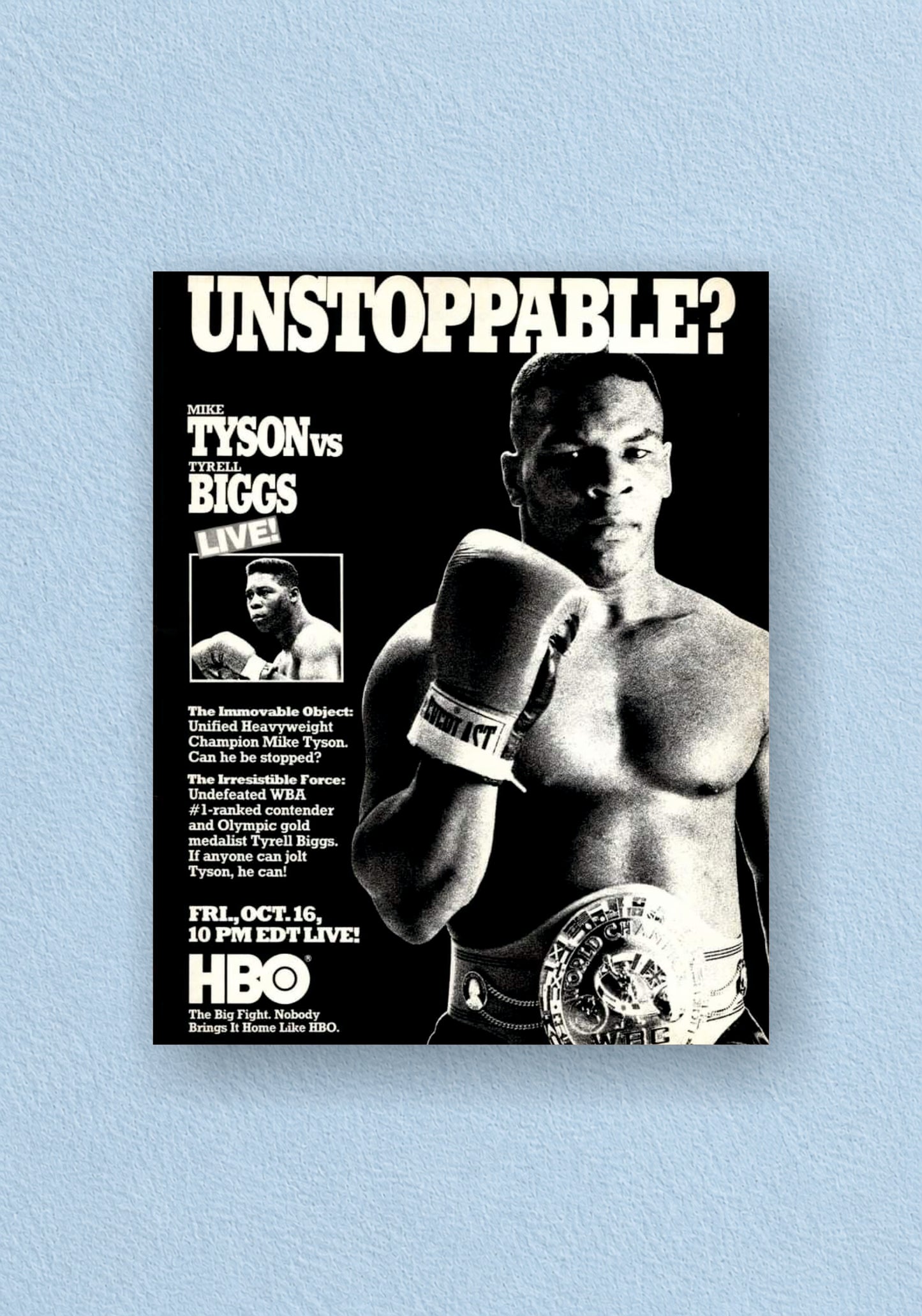 Iron Mike Tyson Poster | Boxing Wall Poster