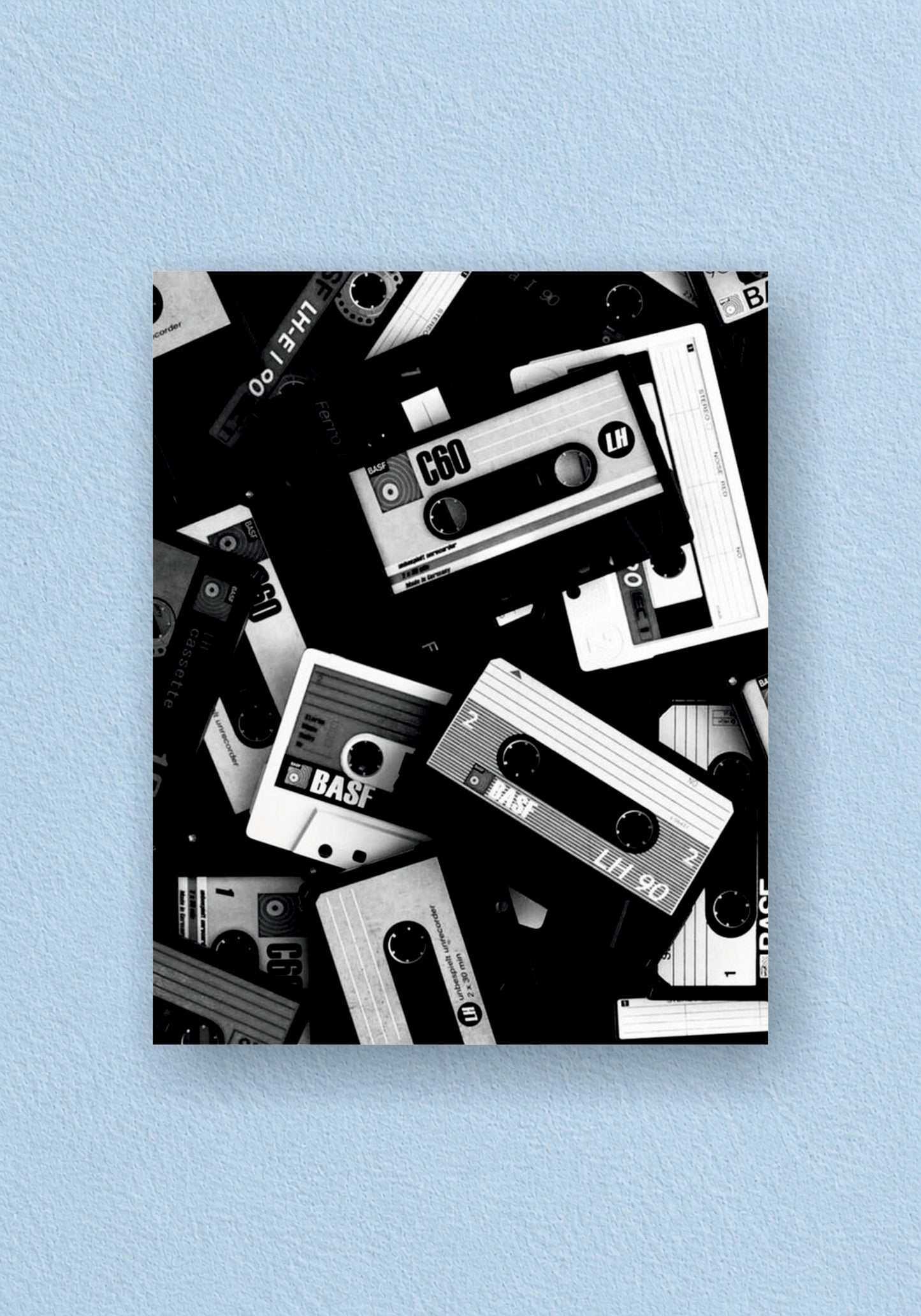 Scattered Cassette Tapes Poster | Aesthetic Wall Poster