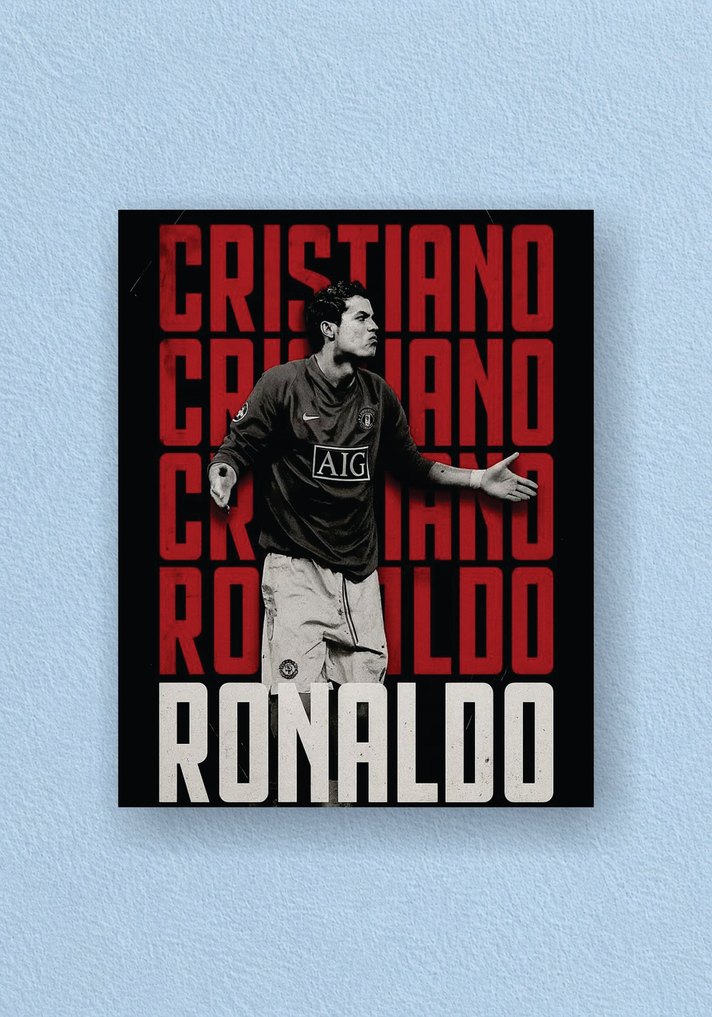 Cristiano Ronaldo Manchester United Typography Poster – POSTERDRIP