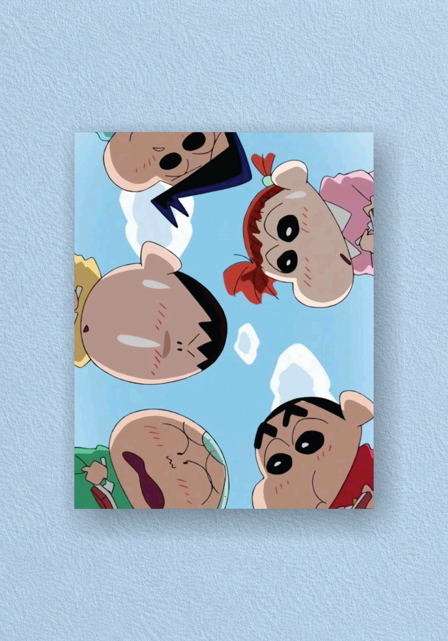 Shinchan Funny Faces Cartoon Pattern Poster – POSTERDRIP