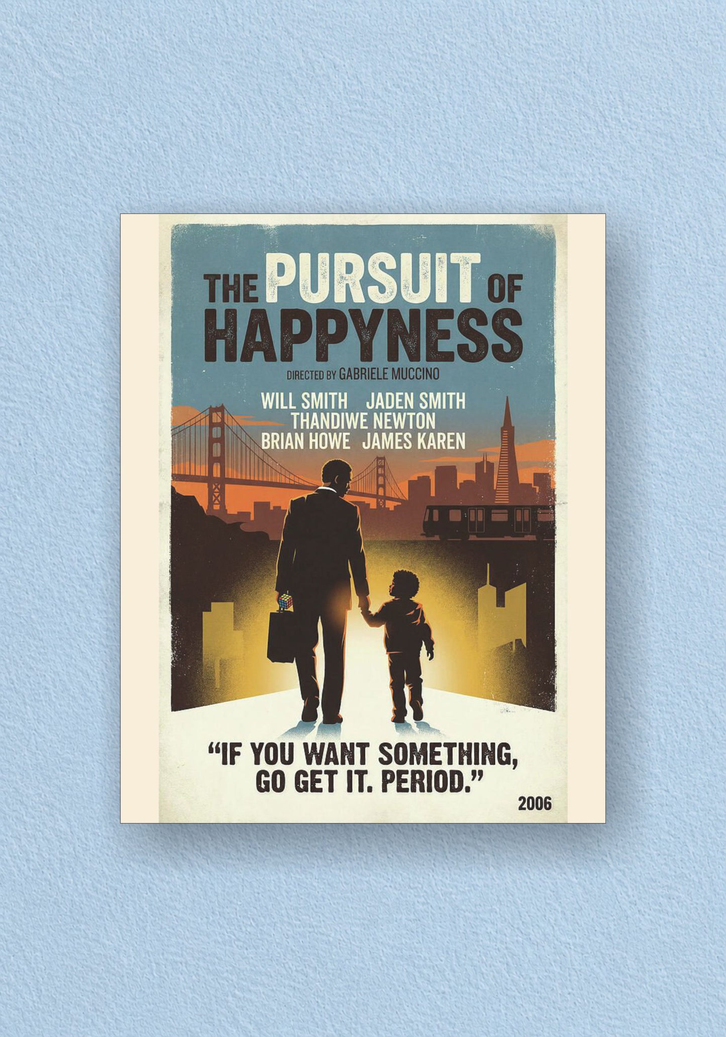 The Pursuit of Happyness Poster | Classic Movie Wall Art
