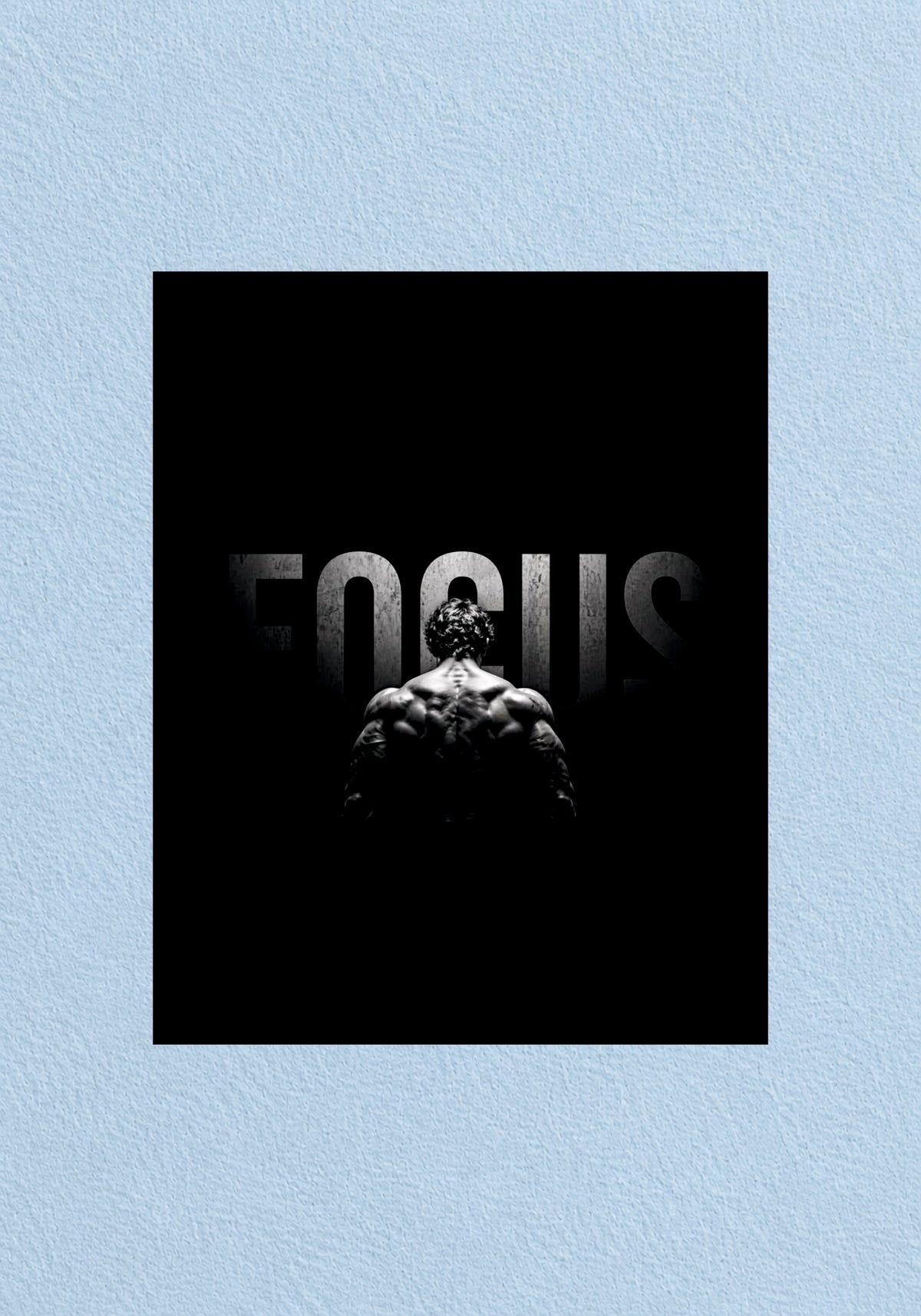 Focus Bodybuilder Poster | Aesthetic Wall Poster