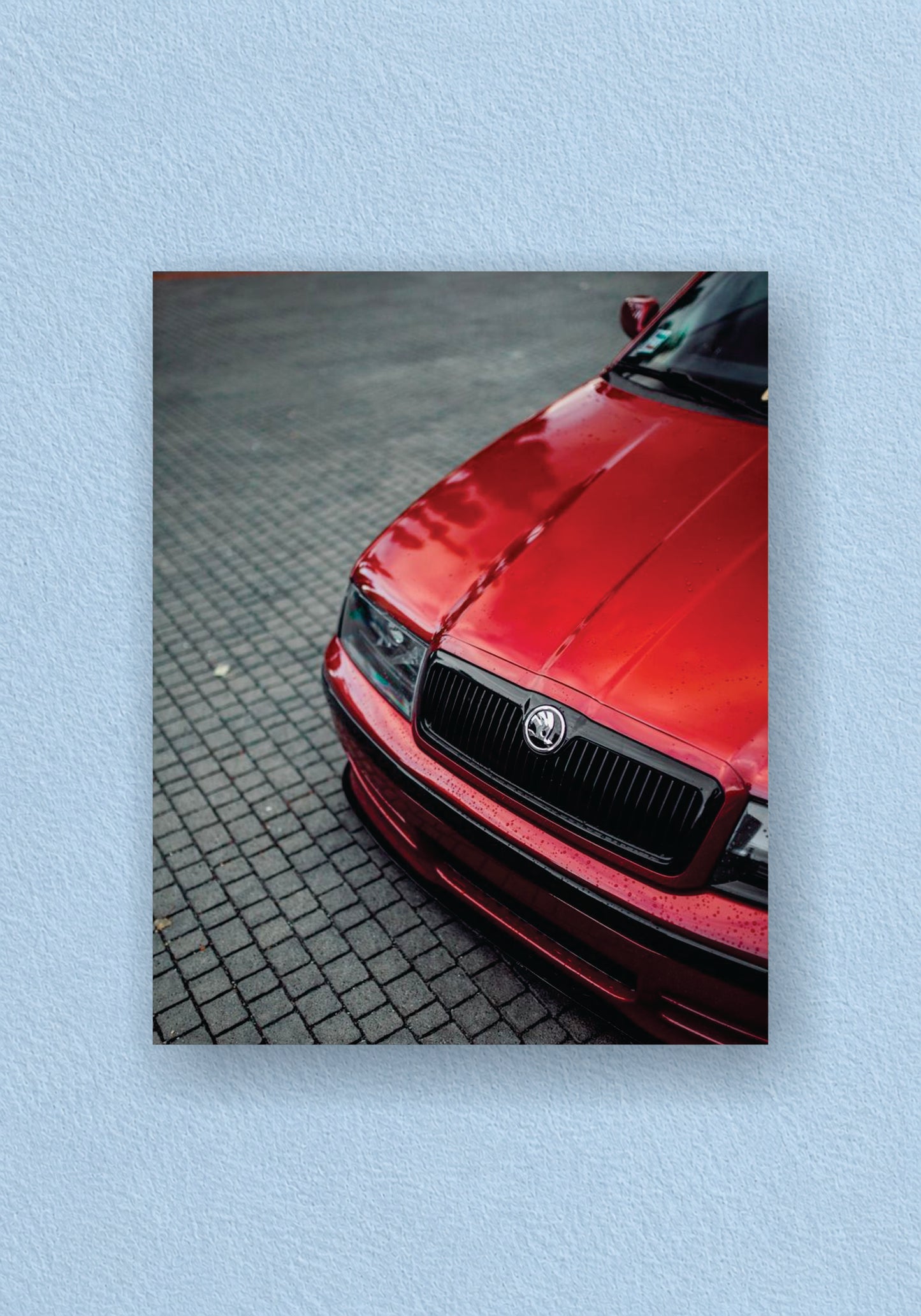 Skoda Octavia RS Bonnet Close-Up Poster