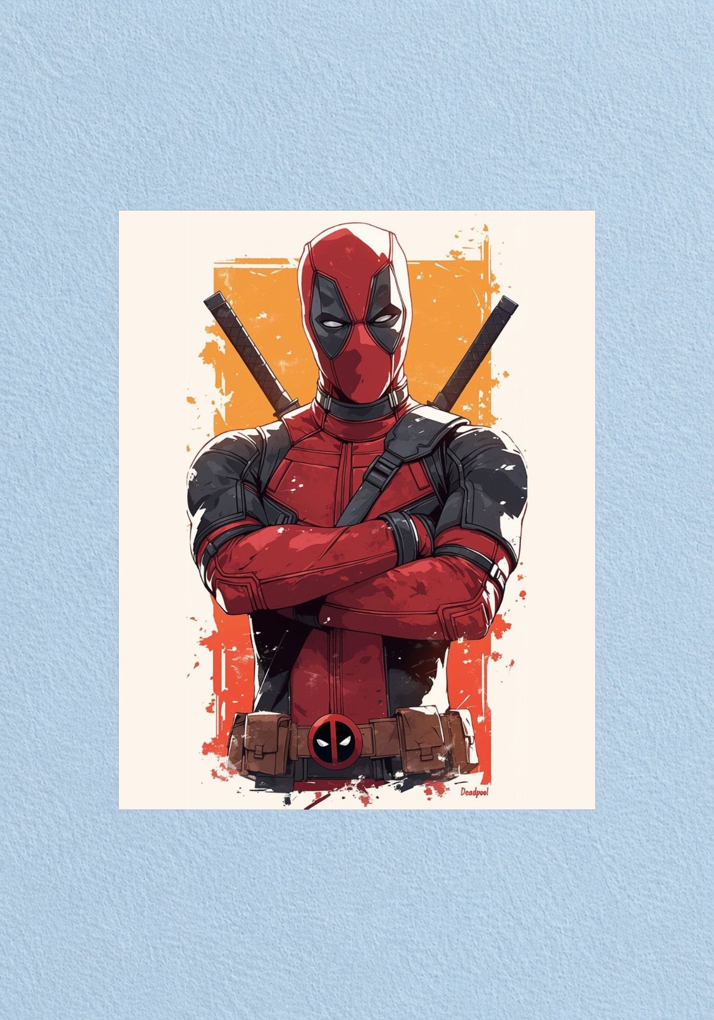 Deadpool Sketch Poster | Marvel Wall Art