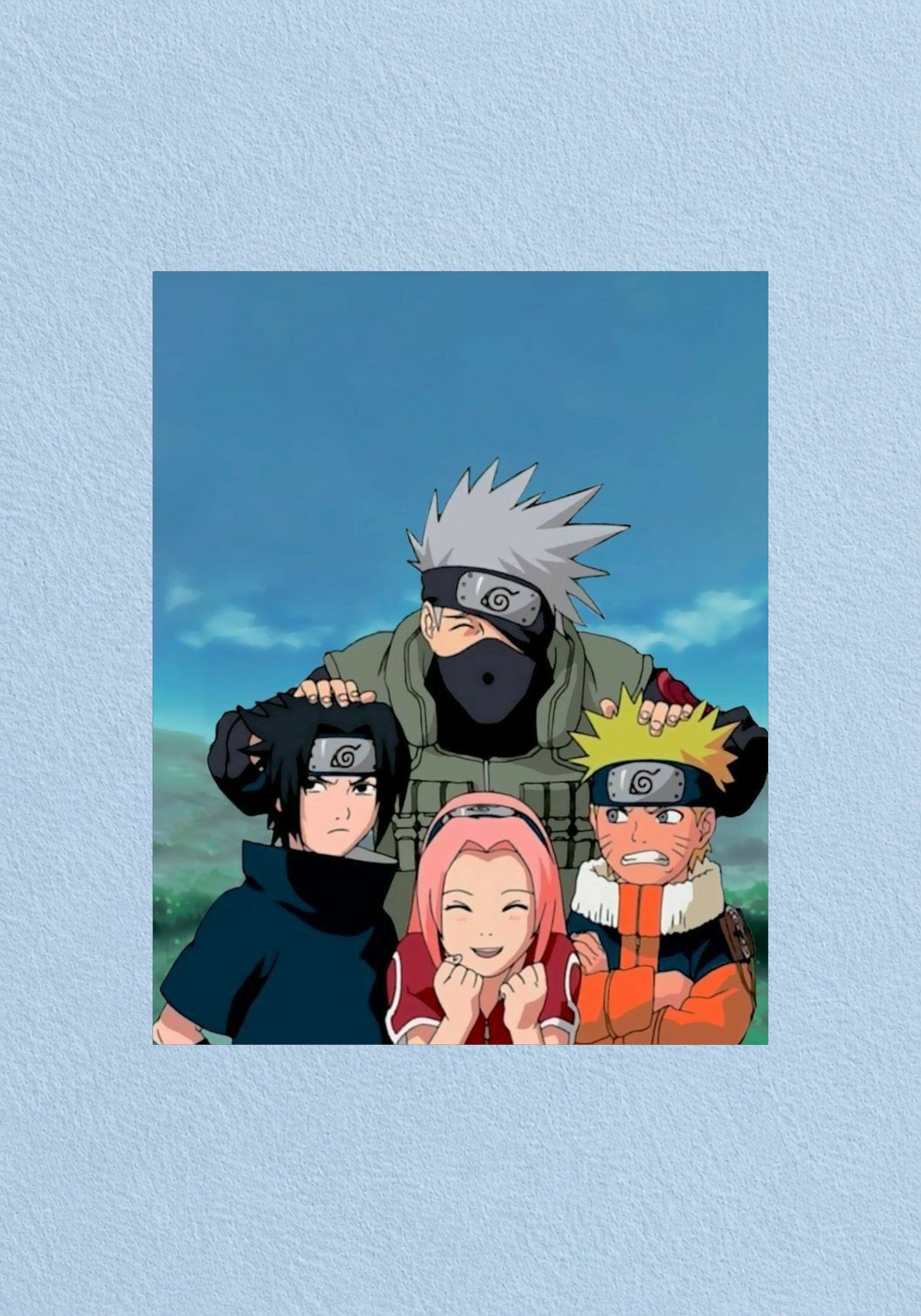 Team 7 Poster | Naruto Anime Wall Art