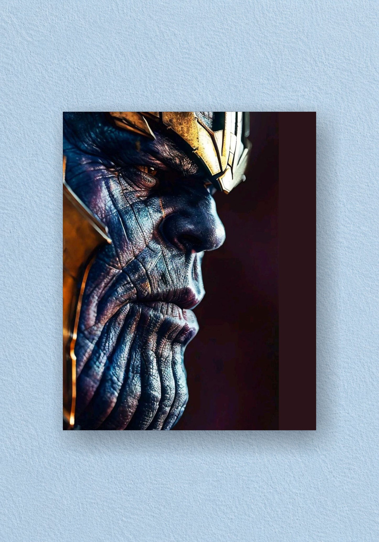Thanos Purple Portrait Poster | Marvel Wall Art