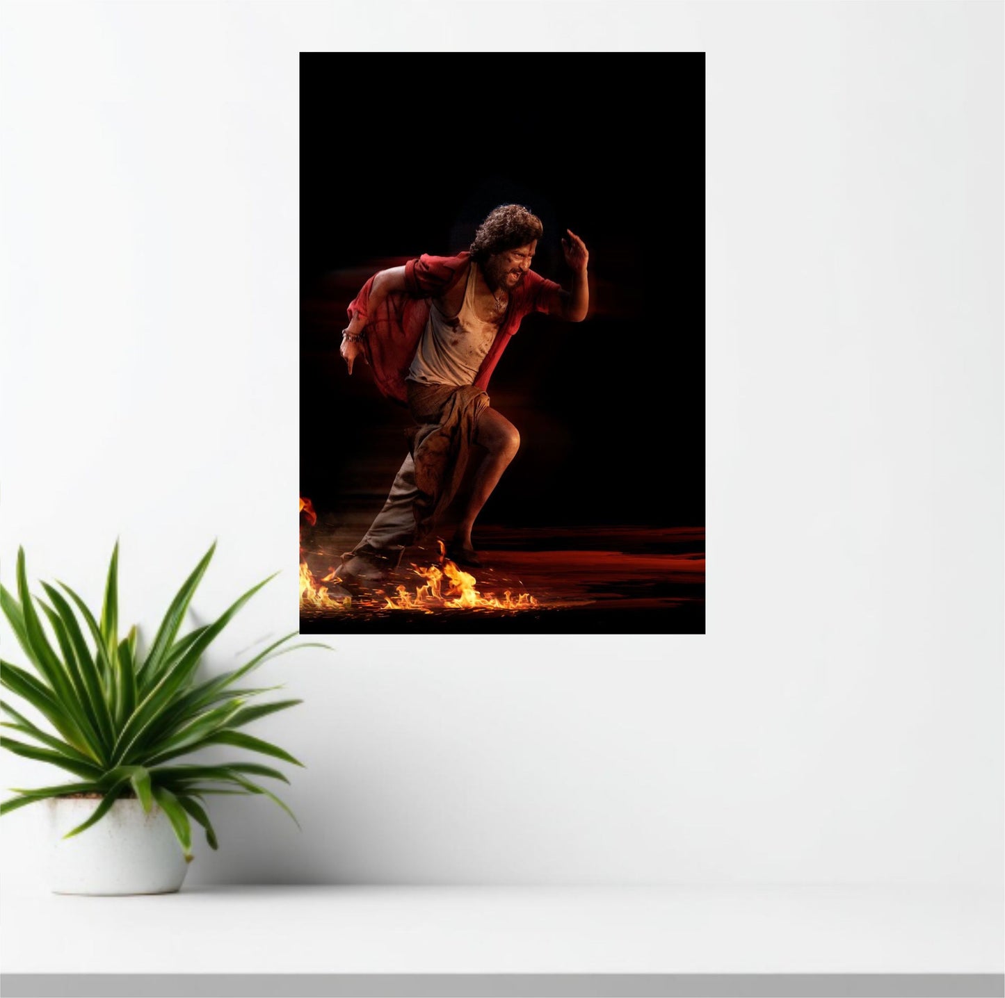 Nani Dasara Movie Poster | Telugu Mass Action Wall Art