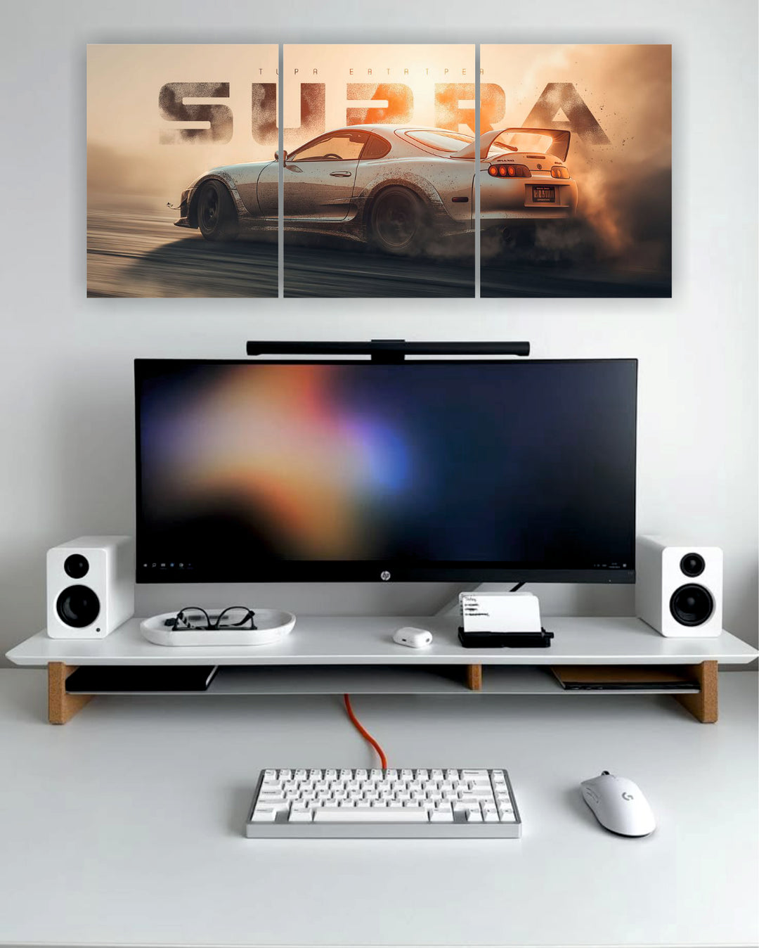 Toyota Supra JDM drifting 3-piece split wall art India – PosterDrip