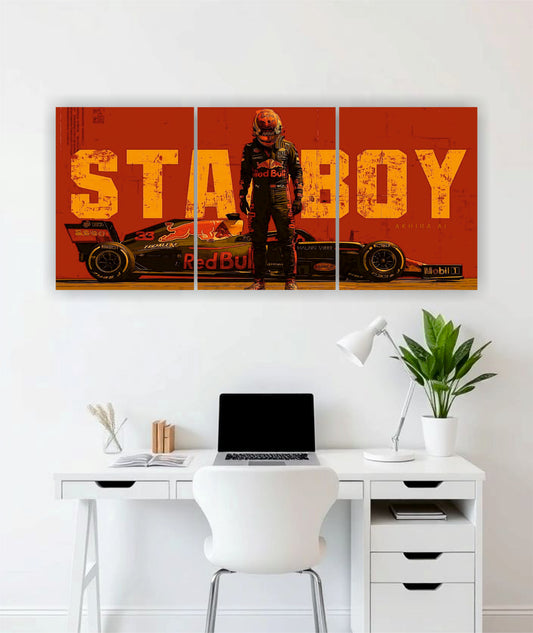 Starboy Red Bull F1 3-piece split wall art poster India – PosterDrip
