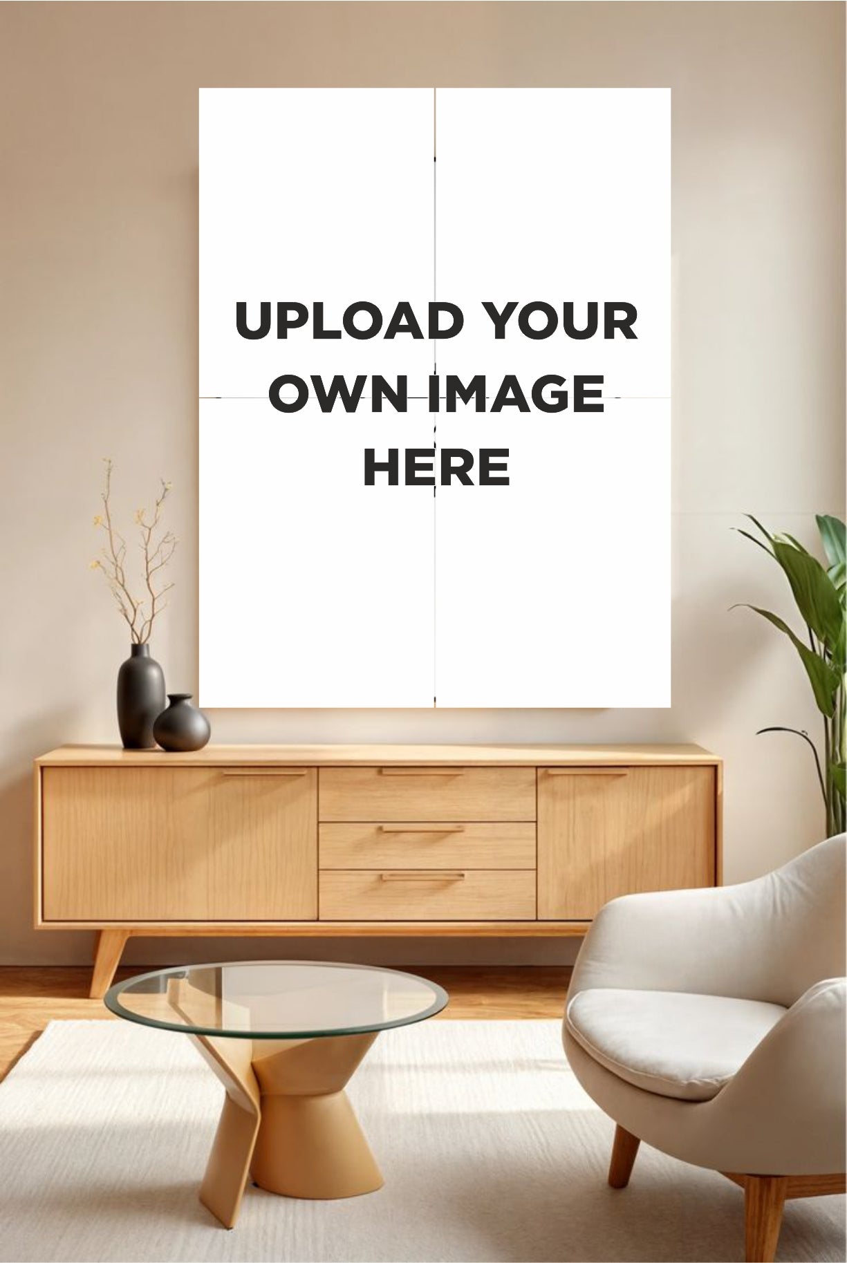 Customize Your Wall – 4-Piece Split Art Set (2×2 Grid)