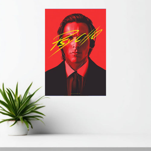 American Psycho Red Edition Poster | Patrick Bateman Wall Art