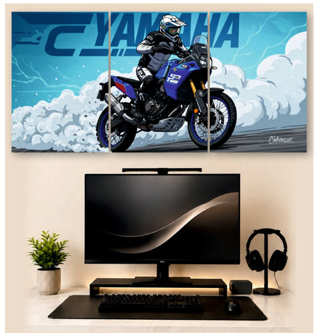 Yamaha Bike  | 3 - Piece Split Poster | PosterDrip
