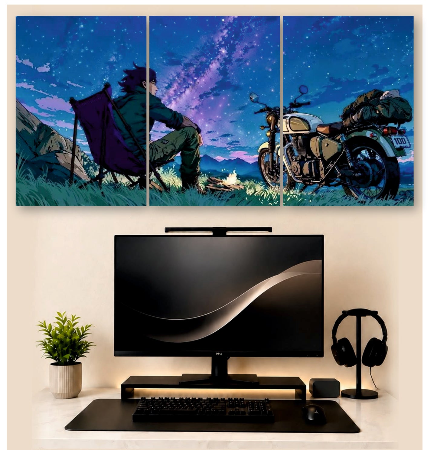 Royal Enfield Bike | 3 - Piece Split Poster | PosterDrip