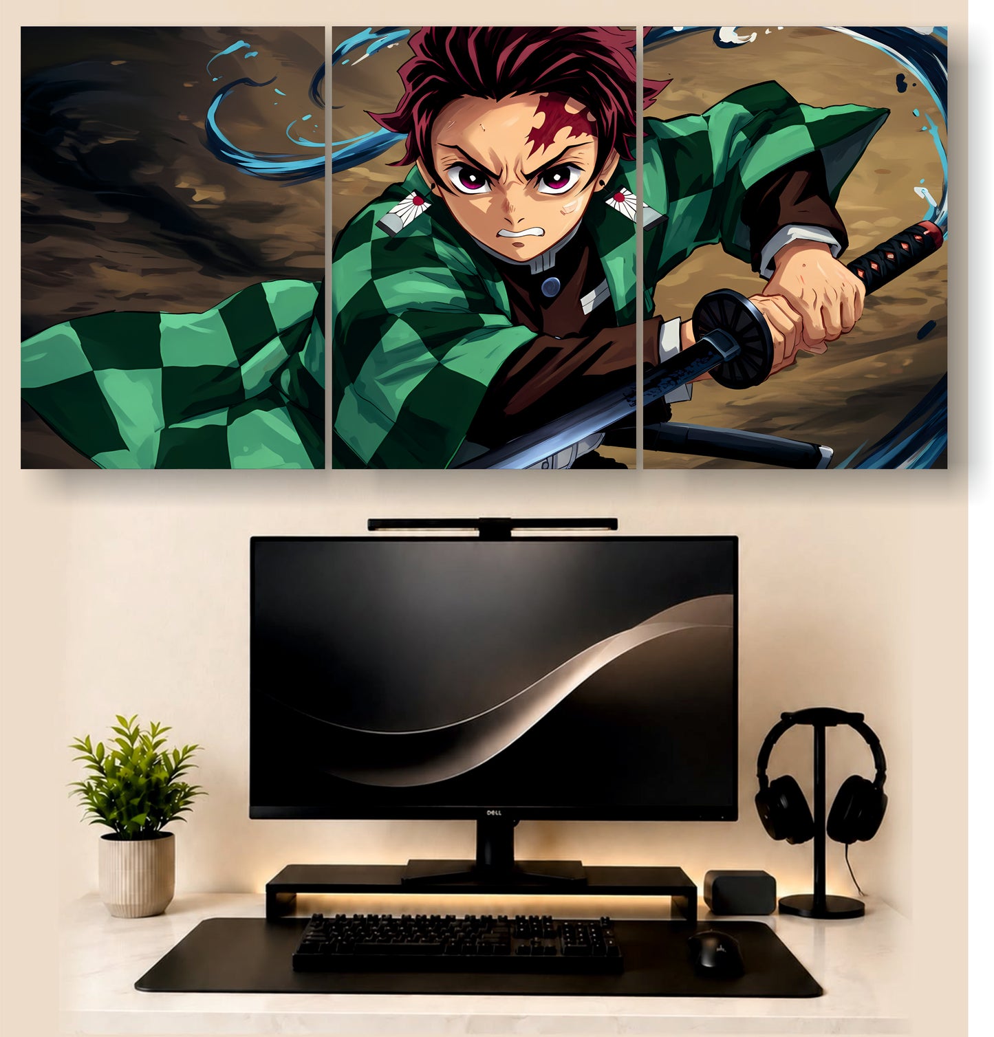 Demon Slayer | 3 - Piece Split Poster | PosterDrip