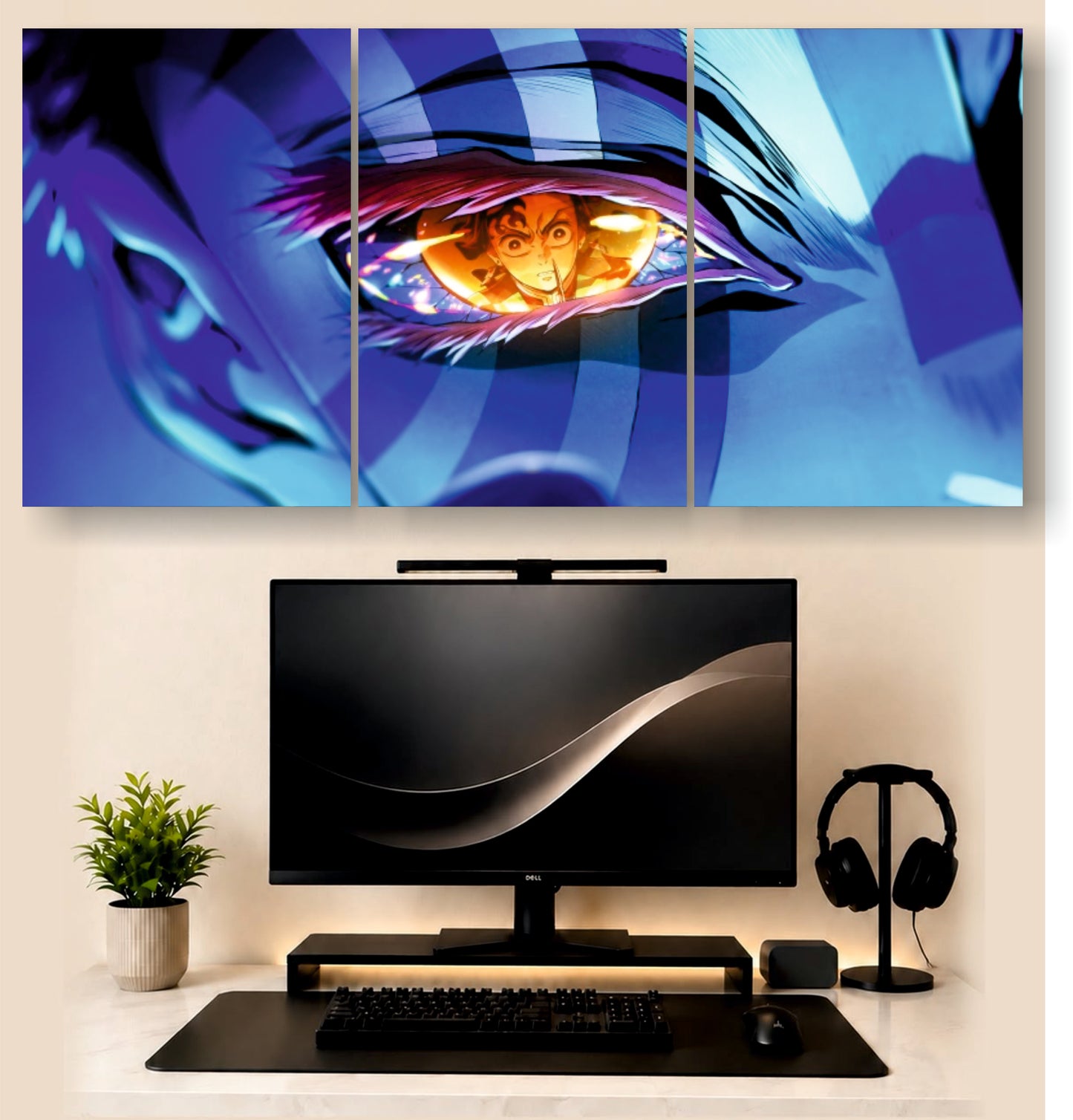Demon Slayer | 3 - Piece Split Poster | PosterDrip