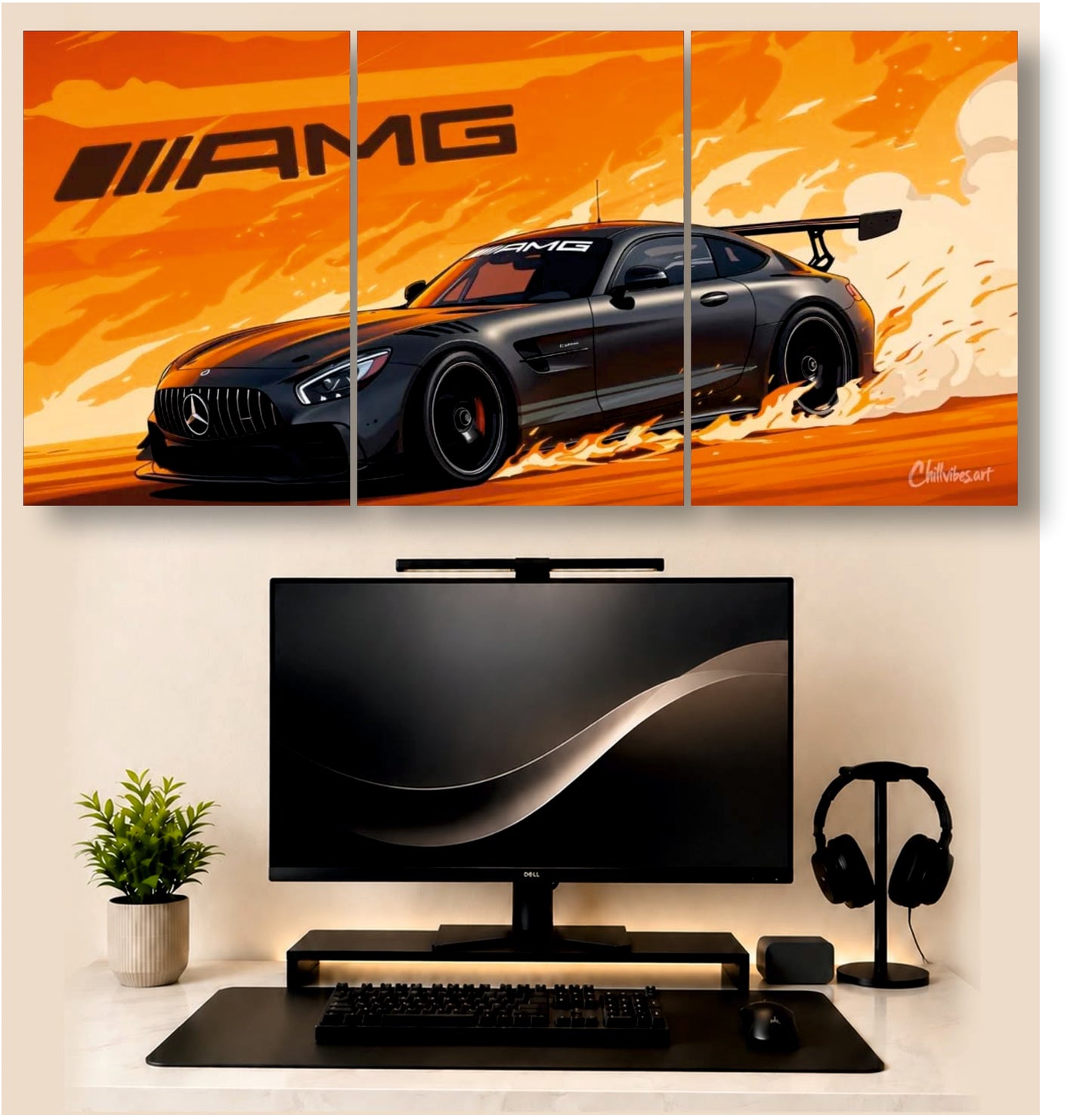 AMG Car | 3 - Piece Split Poster | PosterDrip