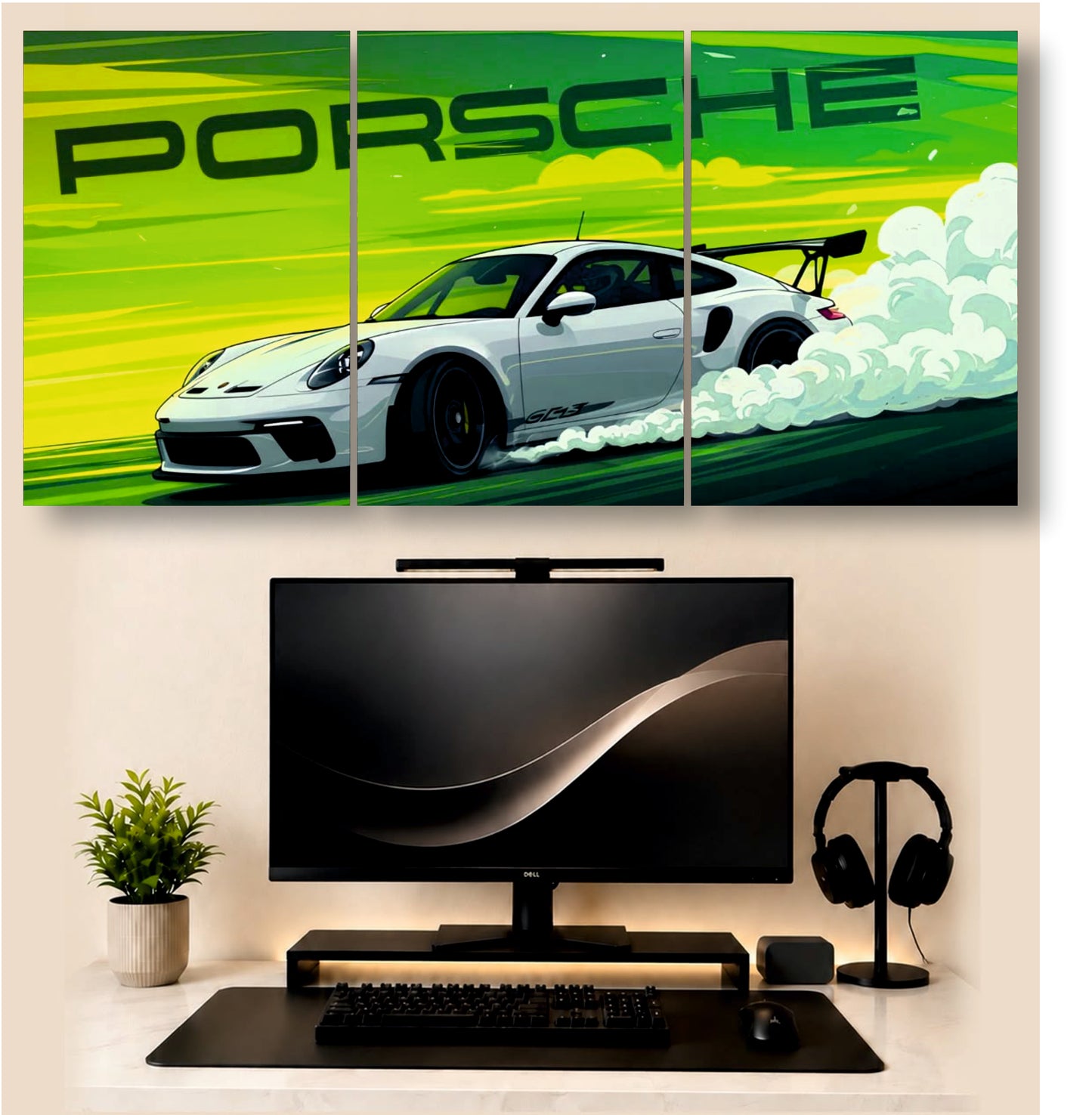 Porsche | 3 - Piece Split Poster | PosterDrip