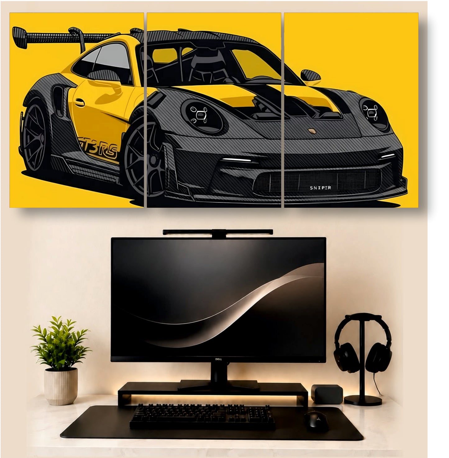 GT3 RS | 3 - Piece Split Poster | PosterDrip