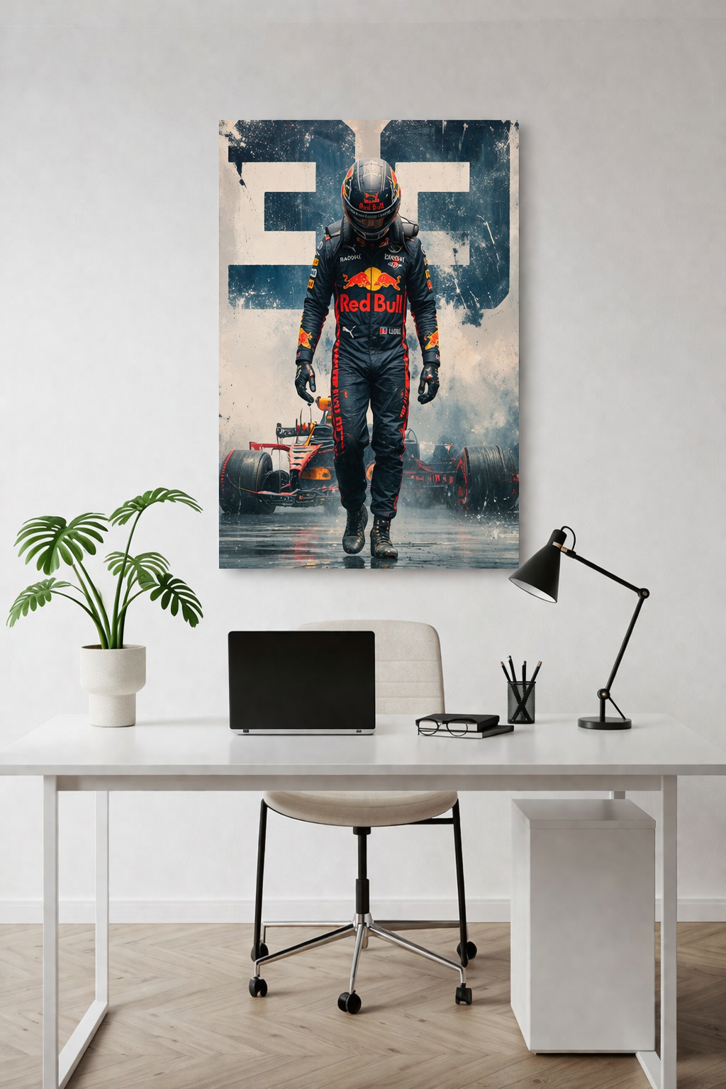 Max Verstappen Red Bull #33 F1 Art Poster