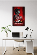Ayrton Senna Legendary F1 Tribute Poster