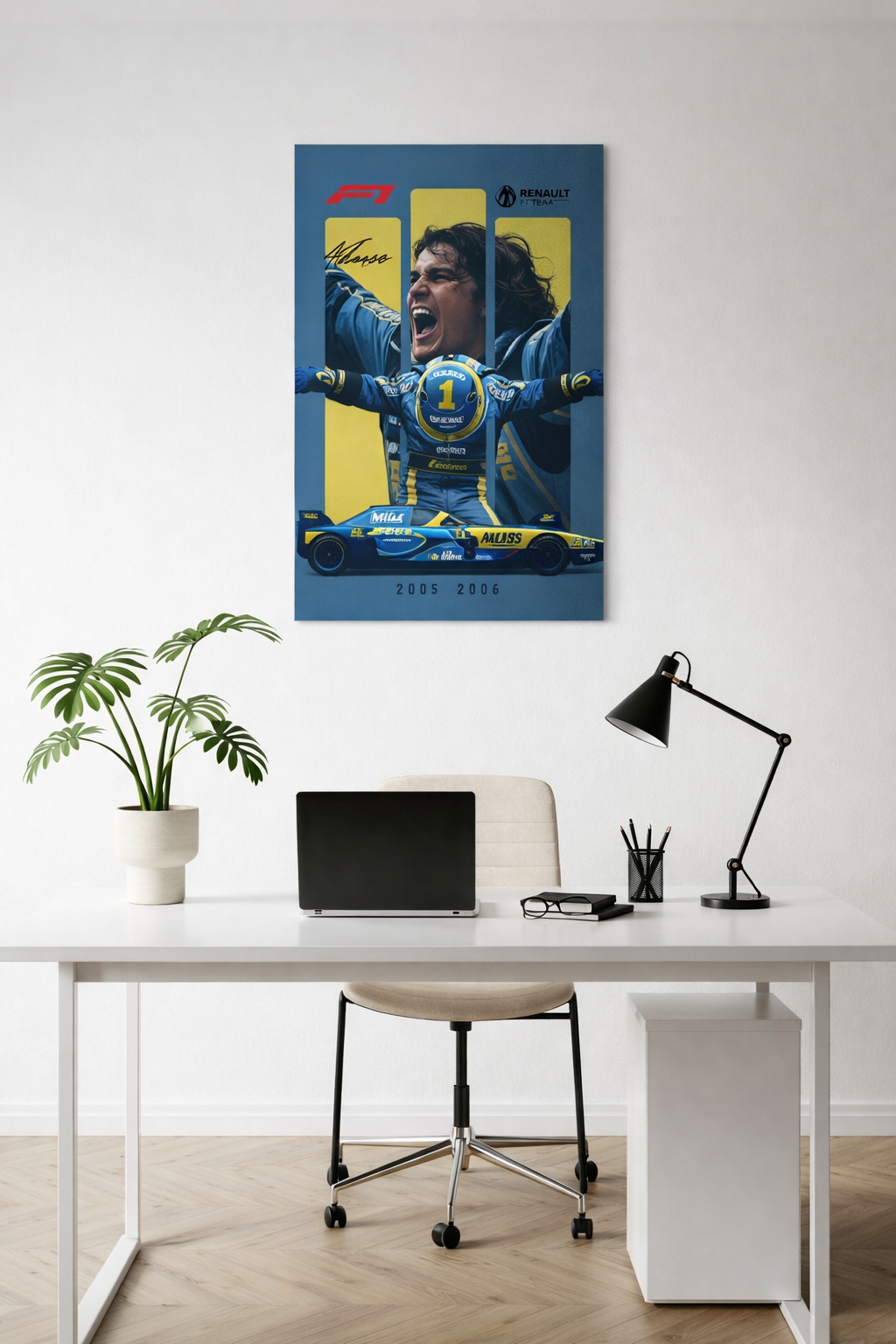 Fernando Alonso Renault 2005-2006 World Champion F1 poster India – PosterDrip