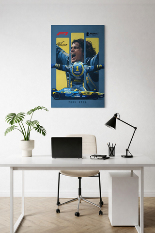 Fernando Alonso Renault 2005-2006 World Champion F1 poster India – PosterDrip