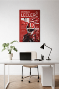 Charles Leclerc Ferrari F1 Poster