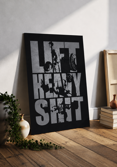 Lift Heavy – Gym Motivational Poster | Wall Art
