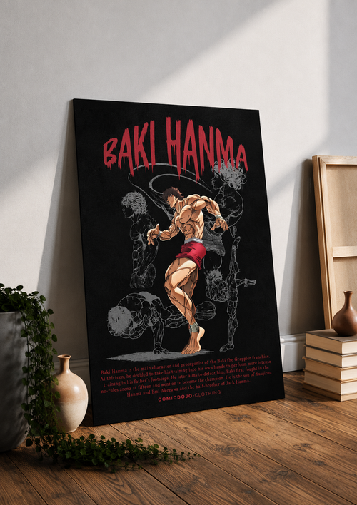 Baki Hanma – Anime Gym Art Poster | Wall Art