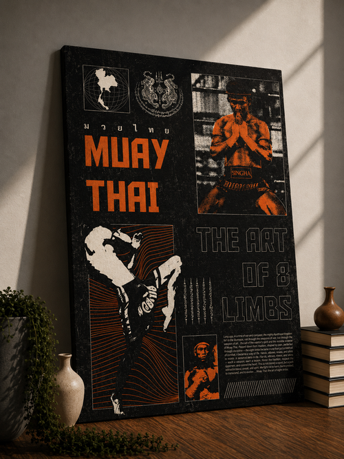 Muay Thai – The Art of 8 Limbs Gym Poster | Wall Art