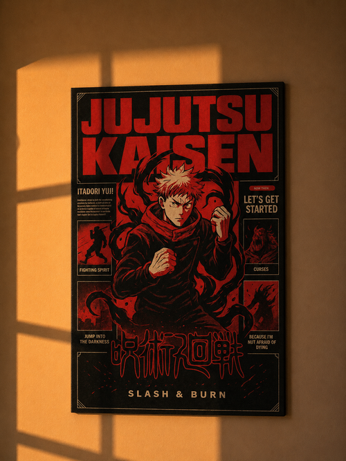 Jujutsu Kaisen Yuji Poster