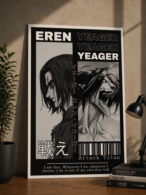 Eren Yeager Attack Titan Duality Poster Attack on Titan