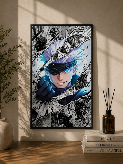 Gojo Satoru Infinity Manga Burst Jujutsu Kaisen Poster