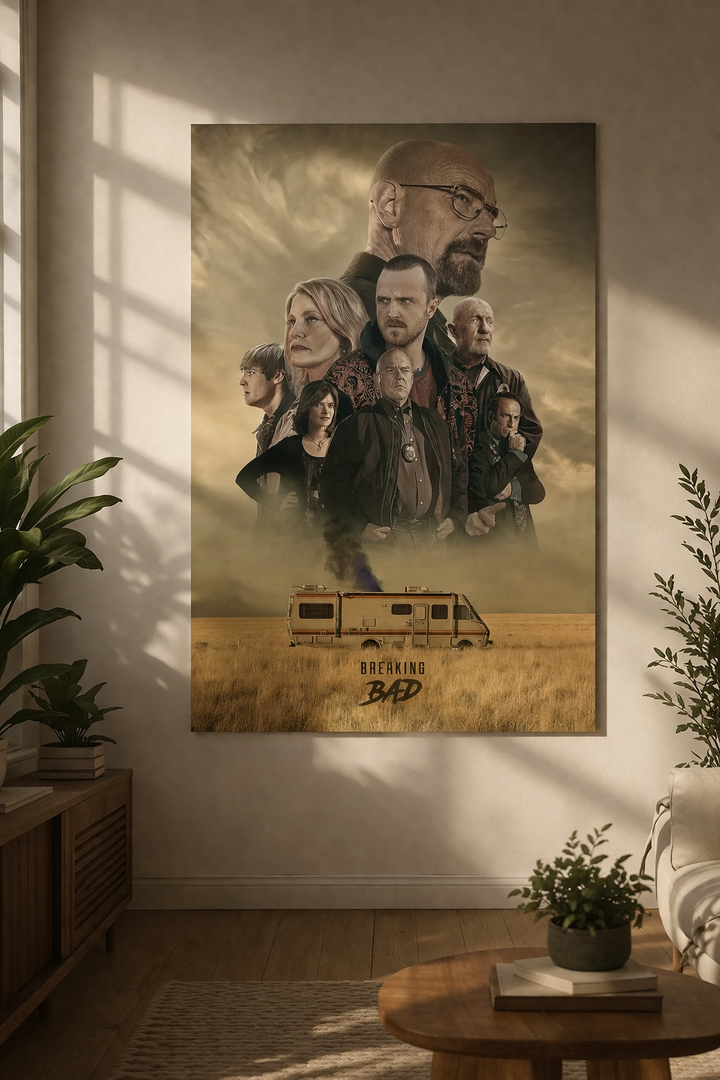 Breaking Bad full cast epic drama TV poster India – PosterDrip