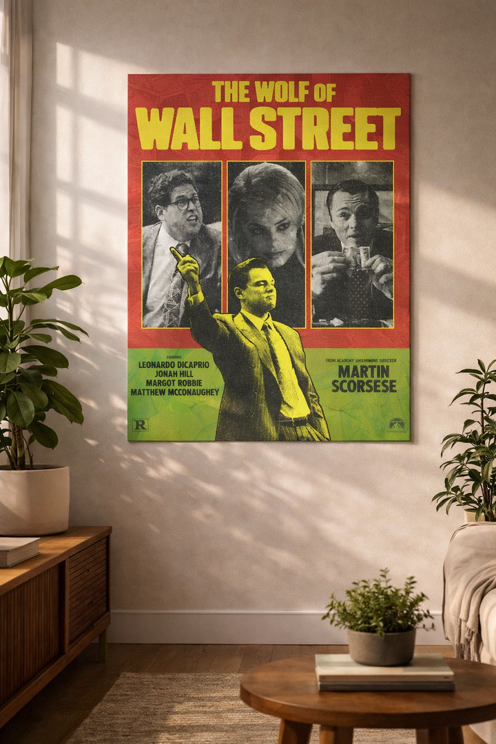 Wolf of Wall Street vintage retro movie poster India – PosterDrip