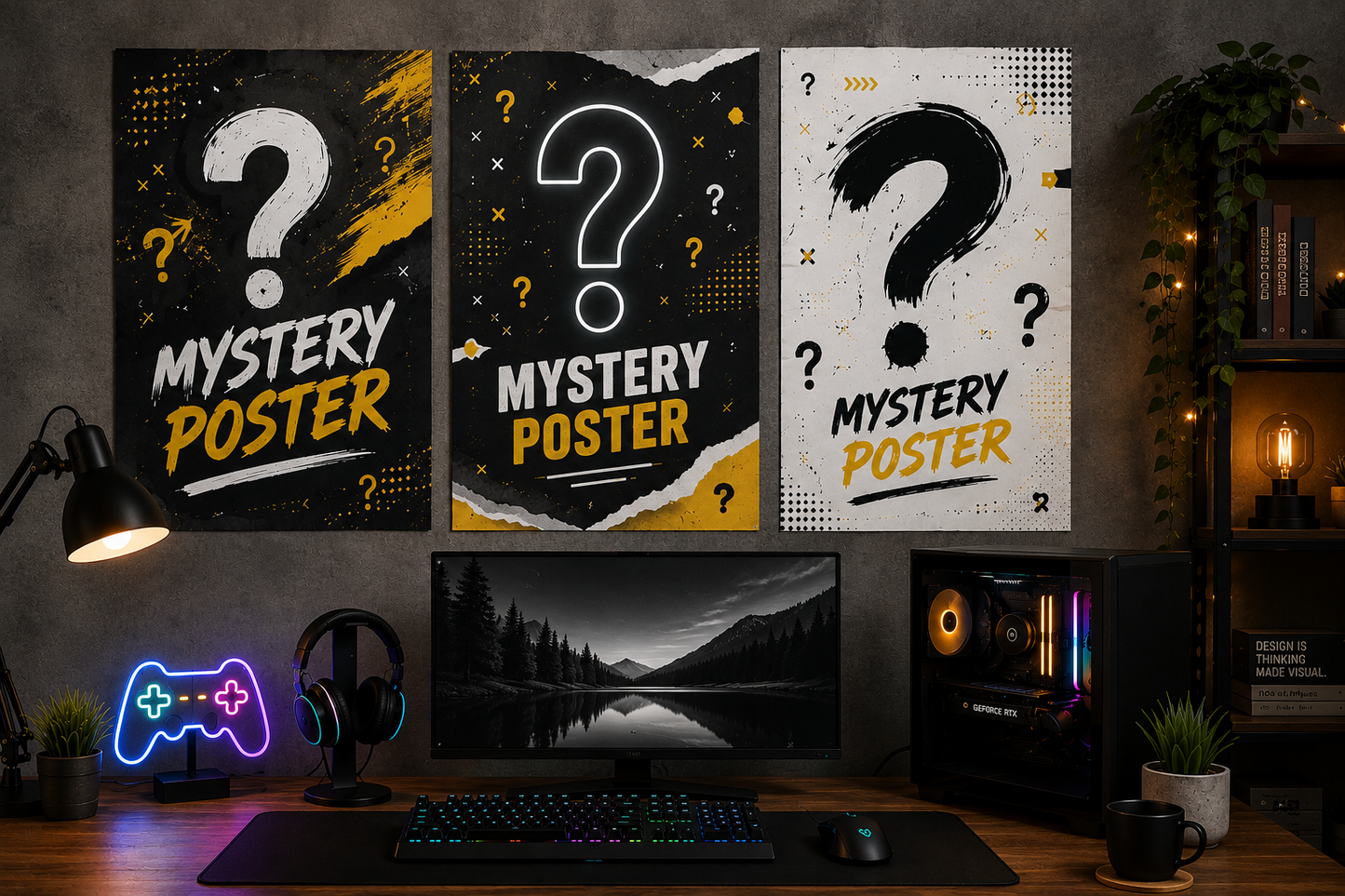 Mystery Poster X 3