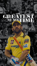 MS Dhoni GOAT CSK yellow cricket poster India – PosterDrip
