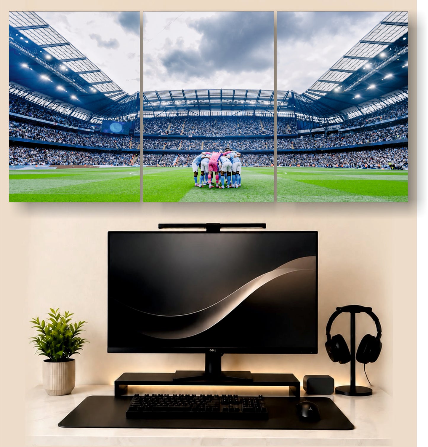 FootBall Stadium | 3 - Piece Split Poster | PosterDrip