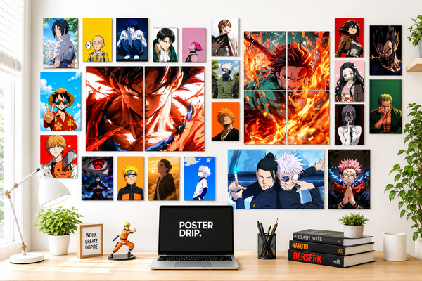 Anime Icons Mega Wall Set | 27-Piece Anime Character Poster Combo